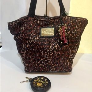 Betsey Johnson Betseyville Leopard Print Handbag